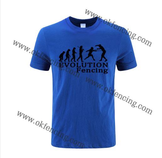 Fencing T Shirt Blue