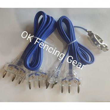 Fencing Body Cord(Blue wire with Italy transparent plug)