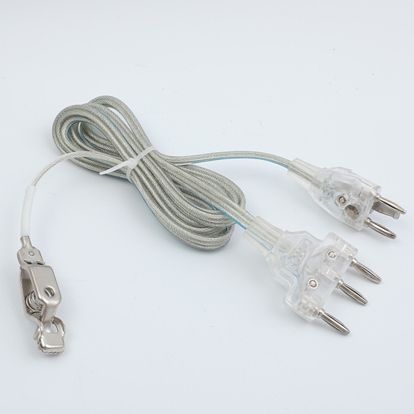 Italy type Sabre Body Cord(clear wire and plug)