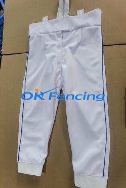 350NW fencing knickers, Fencing breeches with Blue stripes